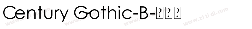 Century Gothic-B字体转换